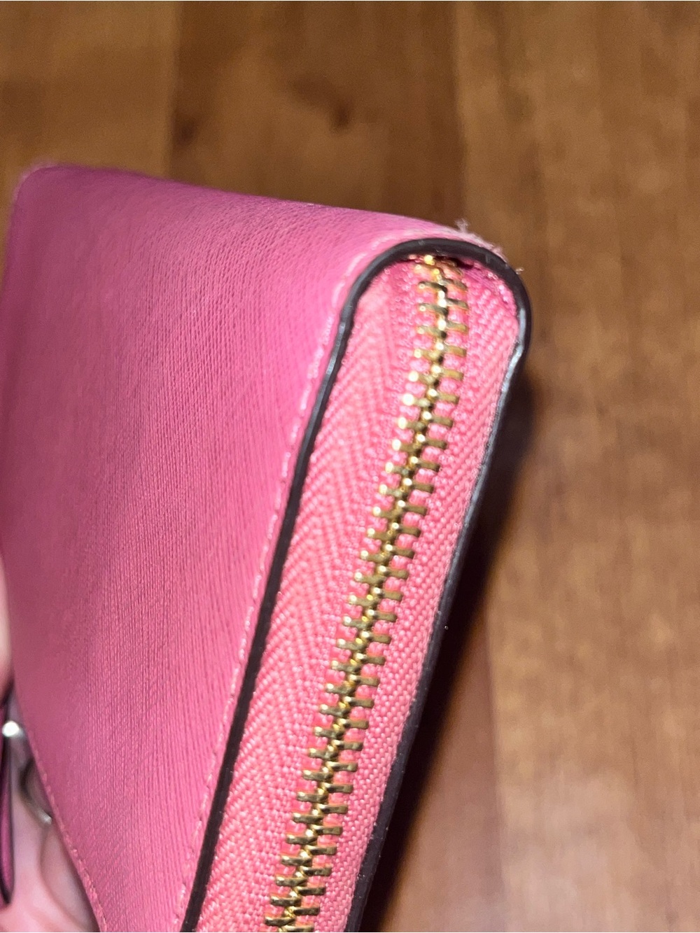 Michael Kors Pink Saffiano Leather Crossbody with Matching Wristlet - Picture 13 of 16